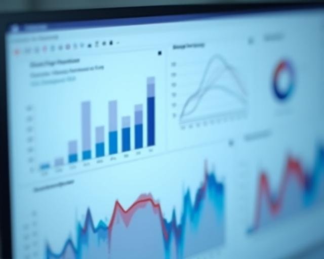 Sophisticated risk management dashboard showing VaR graphs and compliance metrics